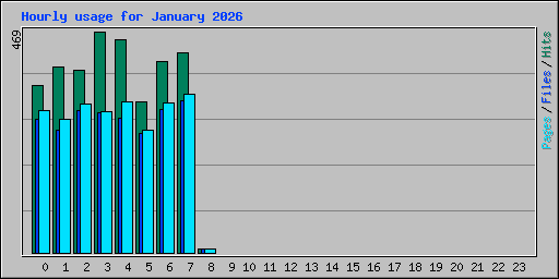 Hourly usage for January 2026